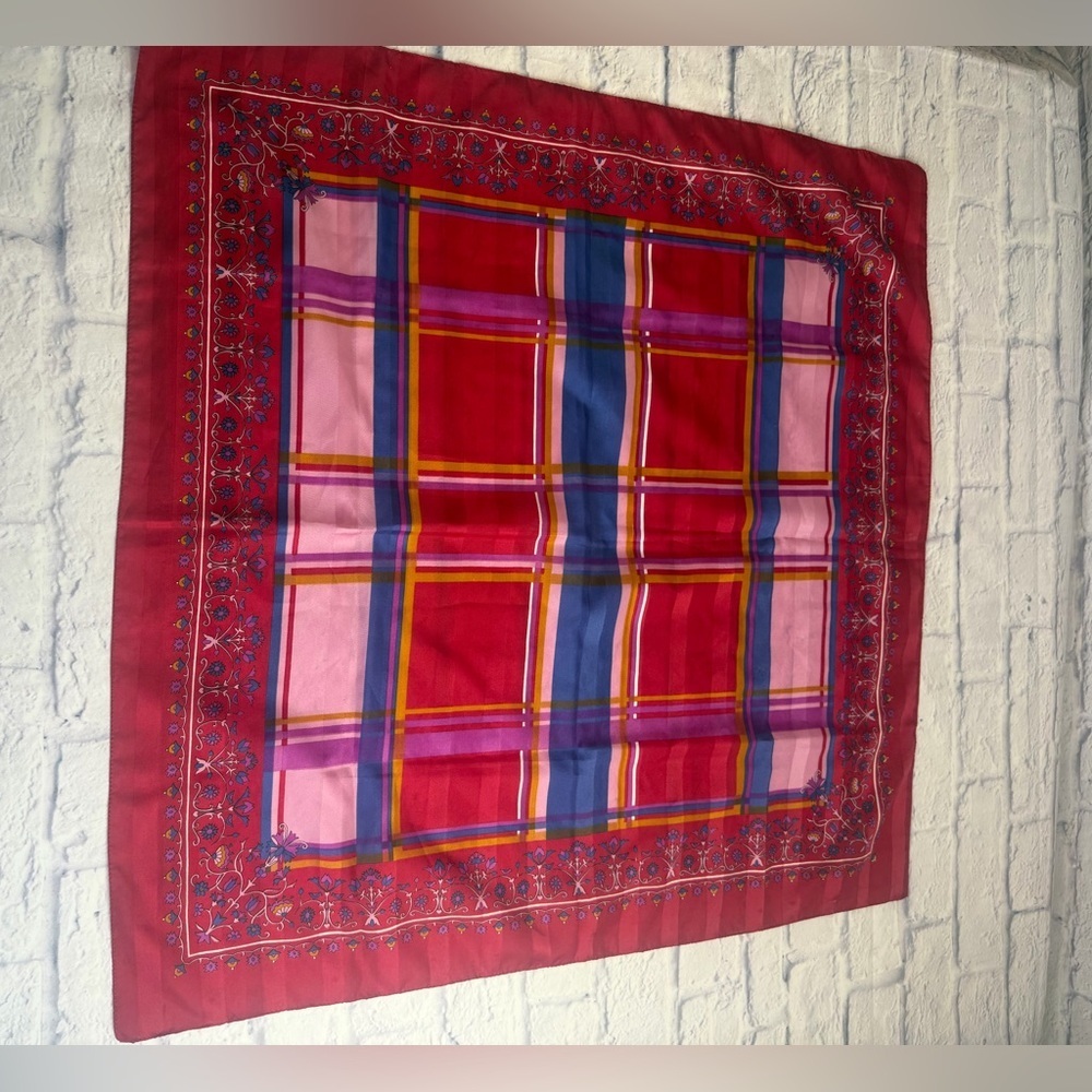 Vibrant Plaid Scarf